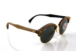Ray-Ban Clubround Wood Polarized Unisex Sunglasses RB 4246M 118158 3