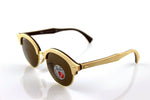 Ray-Ban Club Round Wood Polarized Unisex Sunglasses RB 4246M 117957 2
