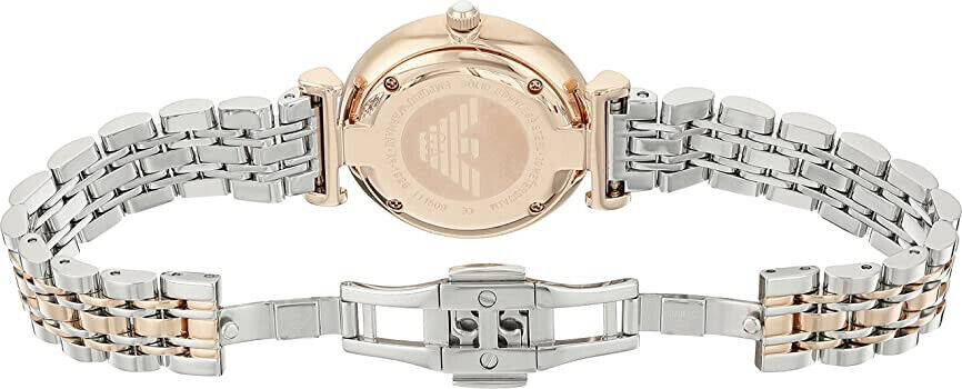 EMPORIO ARMANI 32mm Gianni T-Bar Crystals Steel Women's Watch AR1926