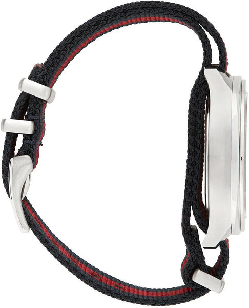 Gucci GG2570 41mm Nylon Strap Blue Dial Men's Wristwatch