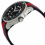Gucci Dive 45mm XL Black Dial Nylon Blue/Red Strap Swiss Mens Watch YA136210