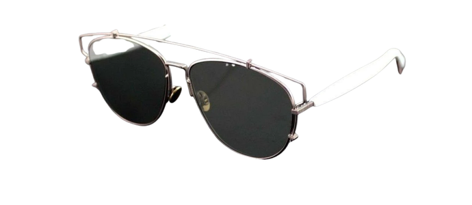 NEW Genuine Christian DIOR TECHNOLOGIC Pink White Mirror Pilot Sunglasses TVG 0T