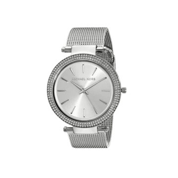 Michael Kors Darci Silver Mesh Crystals Steel Womens Watch MK3367