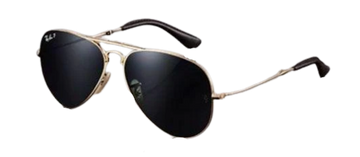 POLARIZED RAY-BAN Folding Aviator 22KT GOLD P3 Plus Sunglasses RB 3479KQ 001/N5