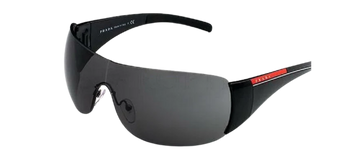 PRADA Sport Black Shield Wrap Sunglasses SPS 02L PS 02LS 1AB1A1