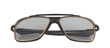 RARE New DITA INITIATOR Black Iron Gold Titanium Aviator Sunglasses DTS116-58-03