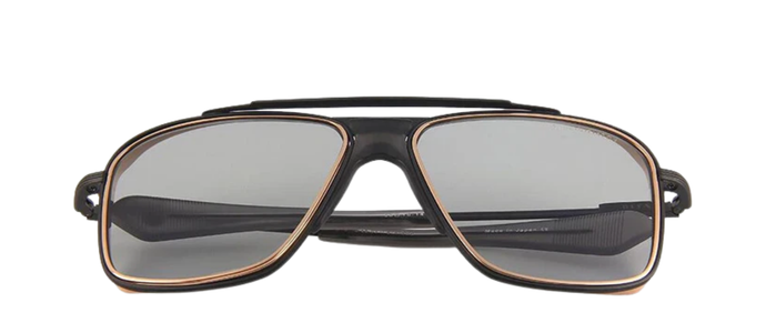 RARE New DITA INITIATOR Black Iron Gold Titanium Aviator Sunglasses DTS116-58-03