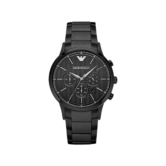 Emporio Armani Chronograph 43mm Black Dial Men's Dress Watch AR2485