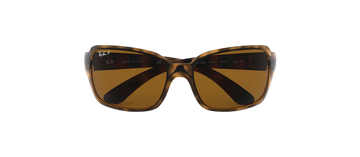 RAY-BAN RB4068 Tortoise Square Wrap B-15 Glass Lens Sunglasses 642