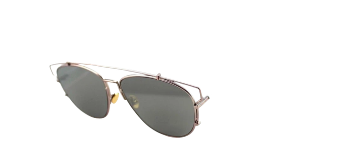 NEW Genuine Christian DIOR TECHNOLOGIC Pink White Mirror Pilot Sunglasses TVG 0T