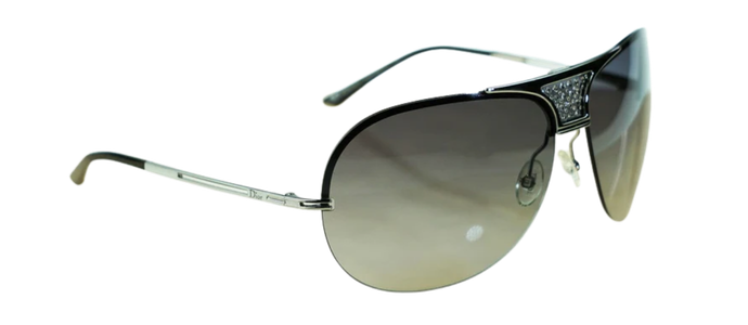 RARE NEW Authentic Christian DIOR Remove/s Ruthenium Gradient Sunglasses 6LBXH
