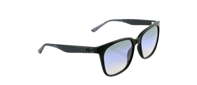 RARE New Genuine LACOSTE Black Grey Blue Square Full Rim Sunglasses L861S 001