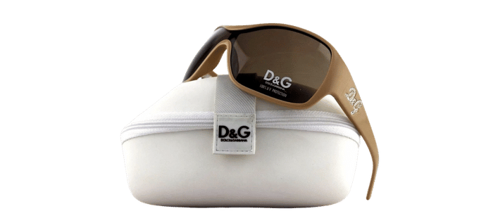 RARE NEW Authentic D&G Dolce & Gabbana Beige Crystal Sunglasses DG 8035-B 791/73