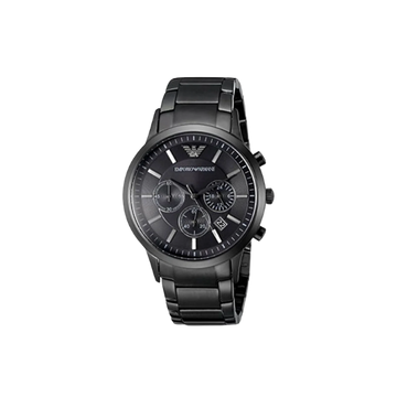 Emporio Armani Black Chronograph 43mm Stainless Steel Men's Watch AR2453