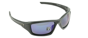 OAKLEY VALVE Polished Black Deep Blue Sunglasses OO 9236 12