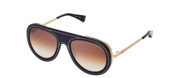 DITA ENDURANCE 88 Black Gold Brown Titanium Pilot Sunglasses DTS107-01