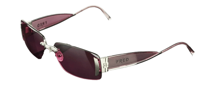 Fred Lunettes Palladium Plated Designer Marine Women's Sunglasses P F1 908