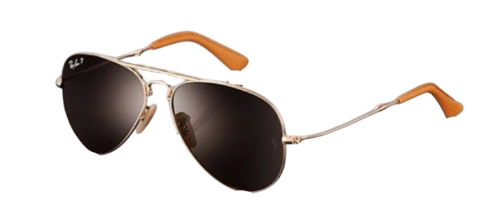 Ray-Ban 22kt Gold Plated Unisex Sunglasses RB 3479KQ 001/M7 58mm