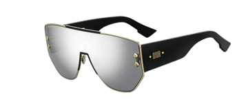 NEW Genuine CHRISTIAN DIOR ADDICT 1 Gold Black Shield Mirror Sunglasses RHL 0T