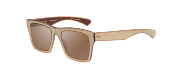 DITA INSIDER TWO Gold Clear Brown Square Sunglasses DRX 2090BT