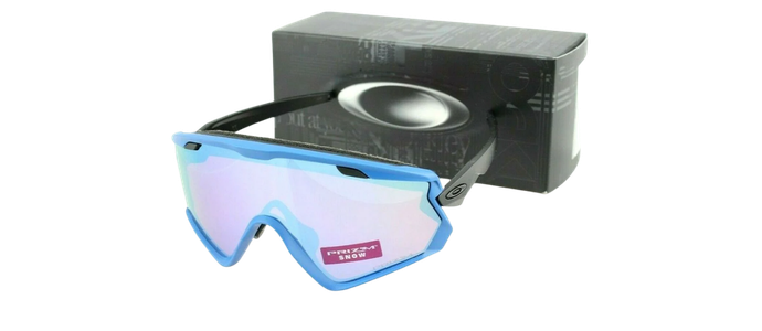 NEW OAKLEY WIND JACKET 2.0 Blue PRIZM Snow Sapphire Iridium Sunglasses OO7072 07