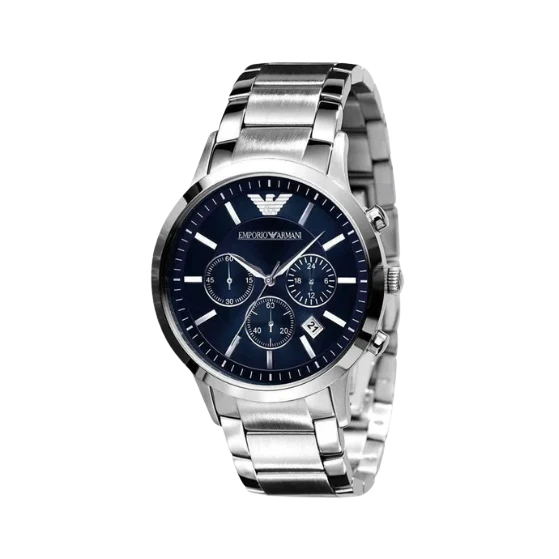 EMPORIO ARMANI Chronograph 43mm Navy Blue Dial Men's Watch AR2448