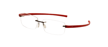 TAG HEUER Reflex 3 Black Red EyeGlasses Frame TH 3942 002 6015