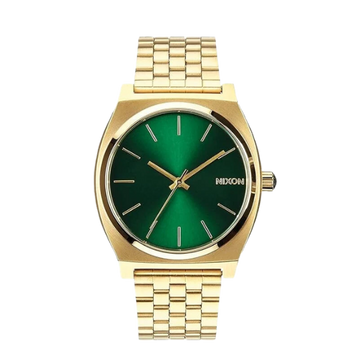 Nixon Time Teller Gold / Green Sunray Dial 37mm Wrist Watch A045-1919