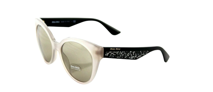 RARE NEW Genuine MIU MIU  Opal Argil Cateye Stardust Sunglasses MU 07RS UE2-5J2