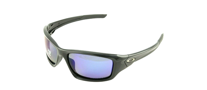 POLARIZED Genuine OAKLEY VALVE Polished Black Deep Blue Sunglasses OO 9236 12