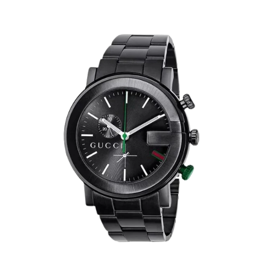 GUCCI G-Chrono 101 G Black PVD Chronograph 44mm Men Watch YA101331