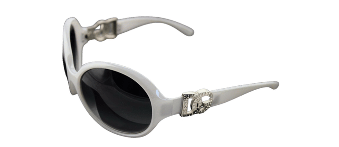 RARE Genuine D&G Dolce & Gabbana Pearl Grey Crystal Sunglasses DG 6030 B 694/8G