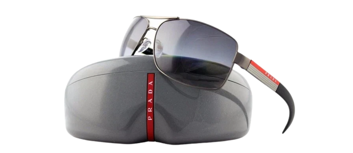 PRADA Sport Mens Metal Sunglasses PS 54IS 7CQ5W1 SPS 54I