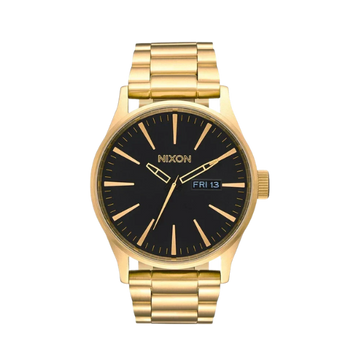 Nixon Sentry SS All Gold & Black Dial 42mm Mens Wrist Watch A356-510