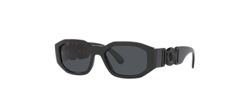 VERSACE VE4361 BIGGIE Medusa Black Grey Hexagonal Sunglasses 536087