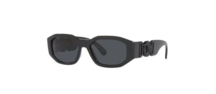 VERSACE VE4361 BIGGIE Medusa Black Grey Hexagonal Sunglasses 536087