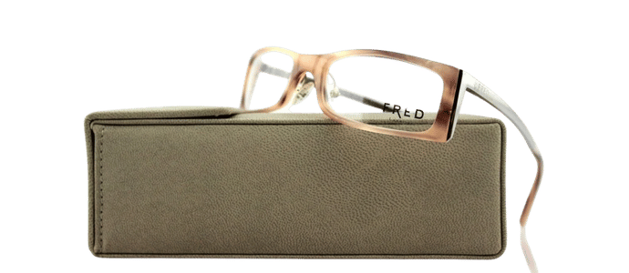 RARE New Authentic FRED LUNETTES ST MORITZ Nacre Rose Eyeglasses Frame C5 002