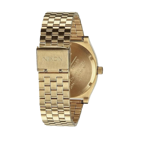 Nixon Time Teller Gold / Green Sunray Dial 37mm Wrist Watch A045-1919