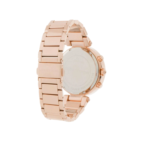 Michael Kors Parker Chronograph Rose Gold-Tone Ladies Watch MK5491