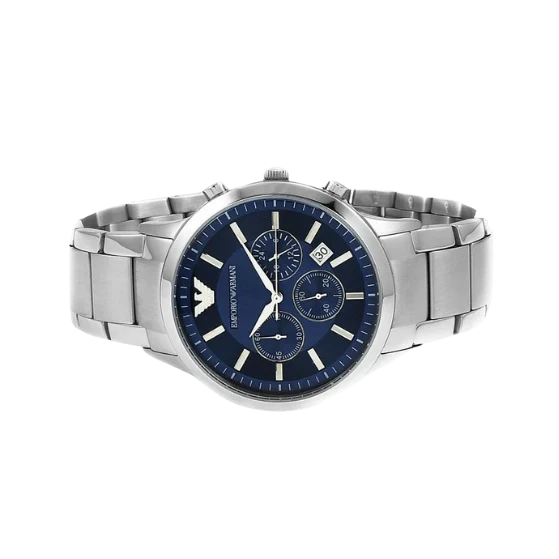 EMPORIO ARMANI Chronograph 43mm Navy Blue Dial Men's Watch AR2448