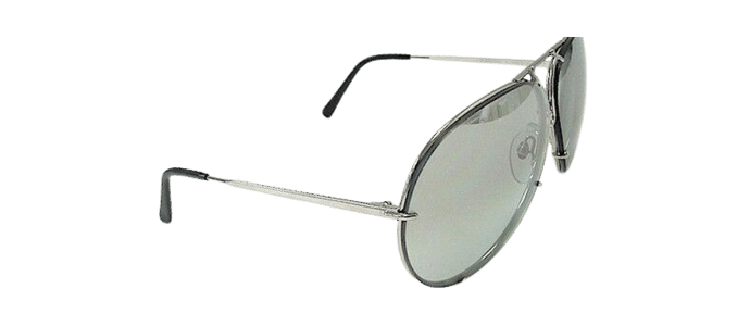 NEW Authentic PORSCHE DESIGN Silver Titanium Aviator Sunglasses P 8478 B 66 MM L