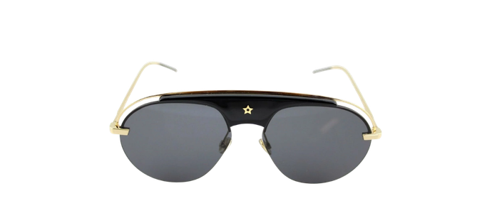 NEW Genuine Christian DIOR REVOLUTION Black Gold Pilot Sunglasses 2M2 2K