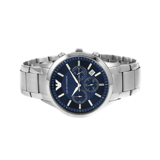 EMPORIO ARMANI Chronograph 43mm Navy Blue Dial Men's Watch AR2448