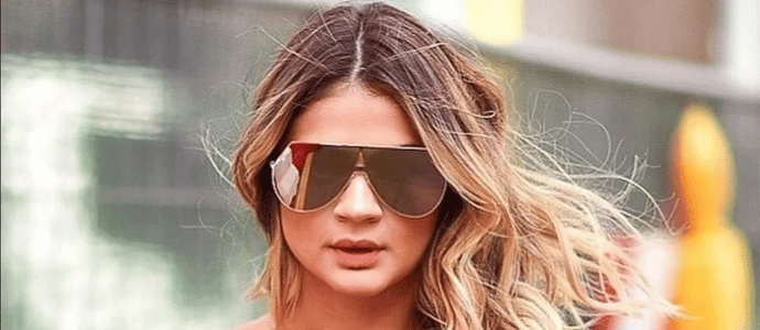 RARE Genuine FENDI EYELINE Gold Mirror Aviator Shield Sunglasses FF 0193/S 001K1
