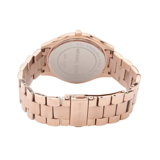 Michael Kors Slim Runway Rose Gold Tone Women's Watch MK3197