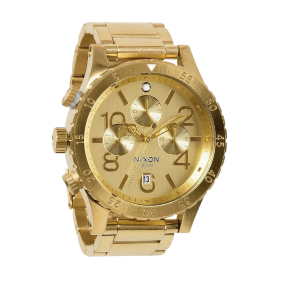 Nixon 48-20 Chrono All Gold Dial Men's Designer Watch A486-502