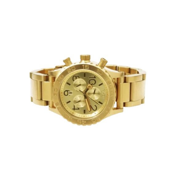 Nixon 42-20 Chrono All-Gold Champagne Dial Men's Watch A037-502