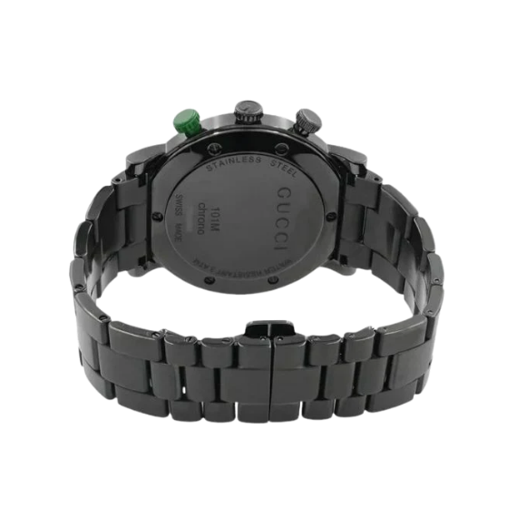 GUCCI G-Chrono 101 G Black PVD Chronograph 44mm Men Watch YA101331