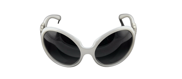 RARE Genuine D&G Dolce & Gabbana Pearl Grey Crystal Sunglasses DG 6030 B 694/8G