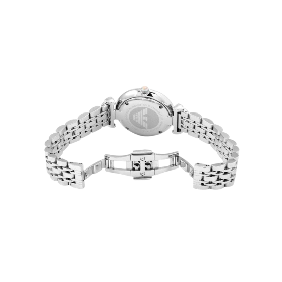EMPORIO ARMANI Pink Mother of Pearl 32mm Crystal Women's Watch AR1779